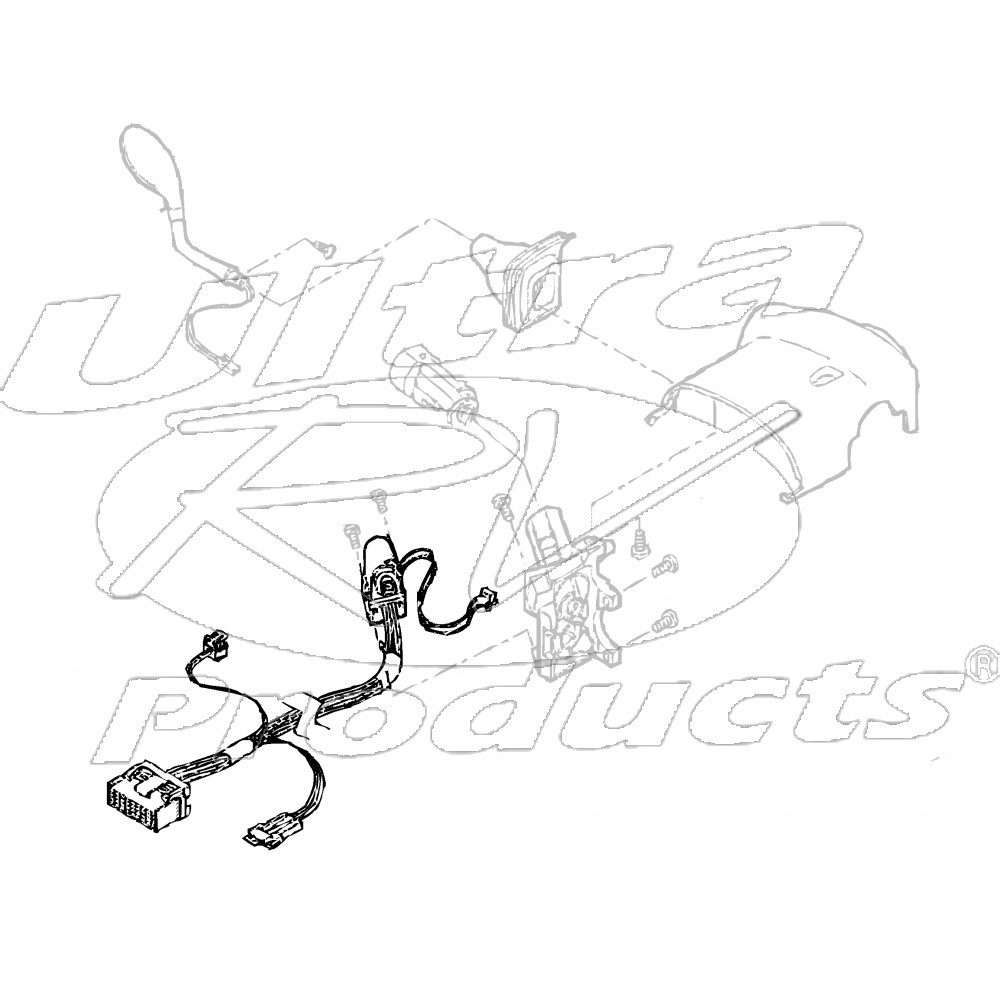 26047332 Ignition Switch W/column Harness Workhorse Parts